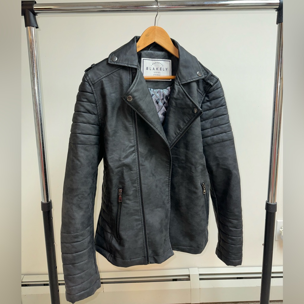 Blakely | Men's Faux Leather Jacket In Black | Size: M